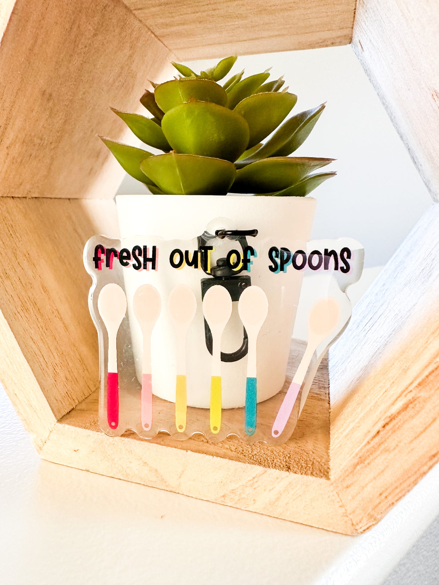 Fresh Out of Spoons Keychain