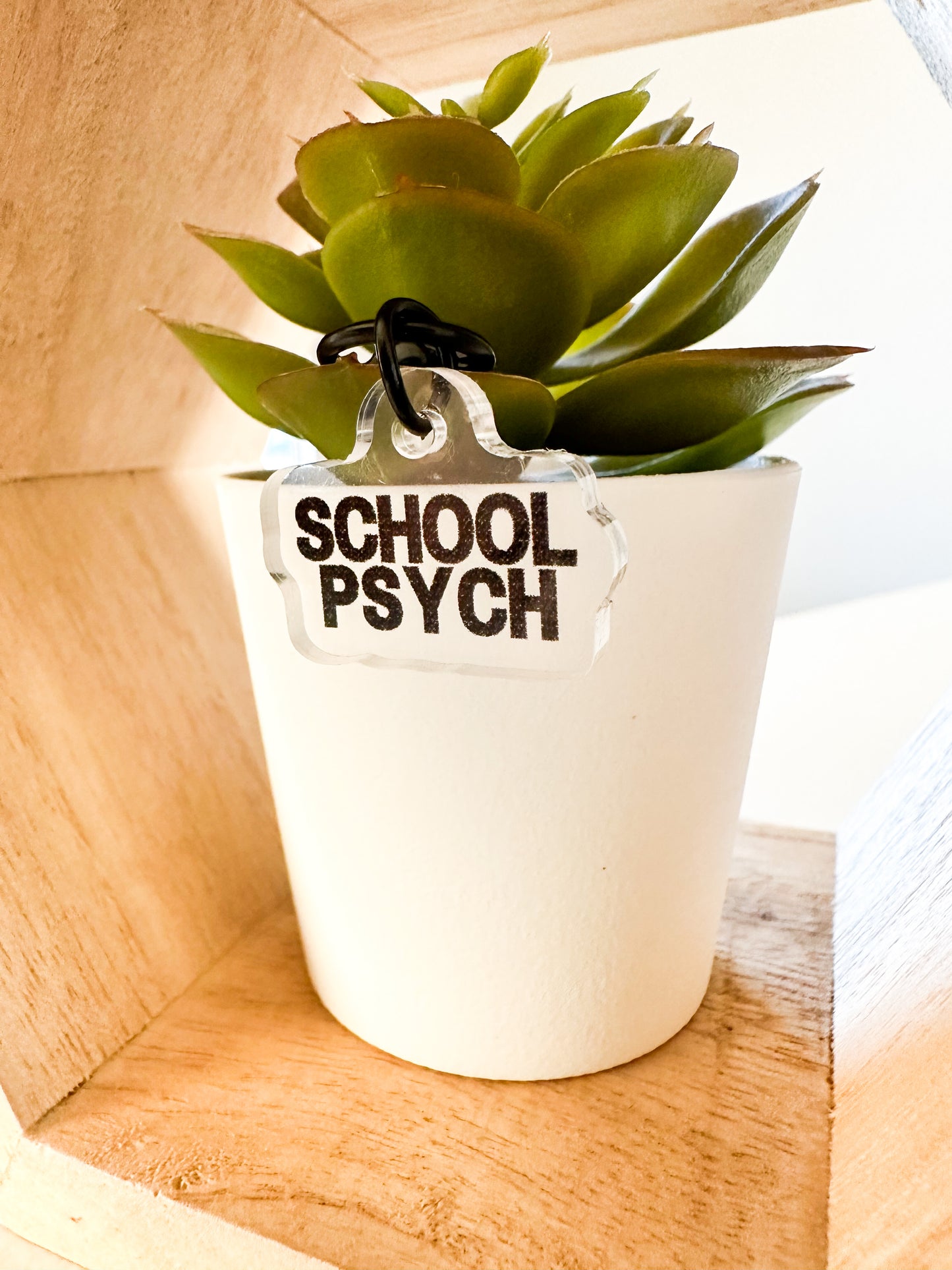 School Psych Symbol Badge Charm