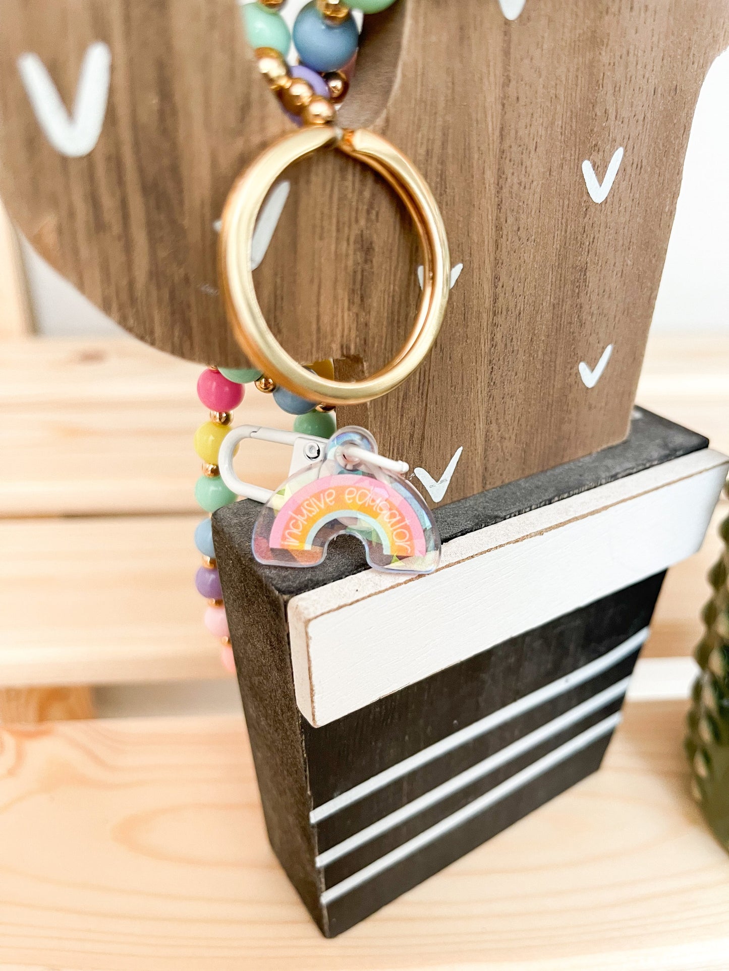 Inclusive Educator Holographic Badge Charm