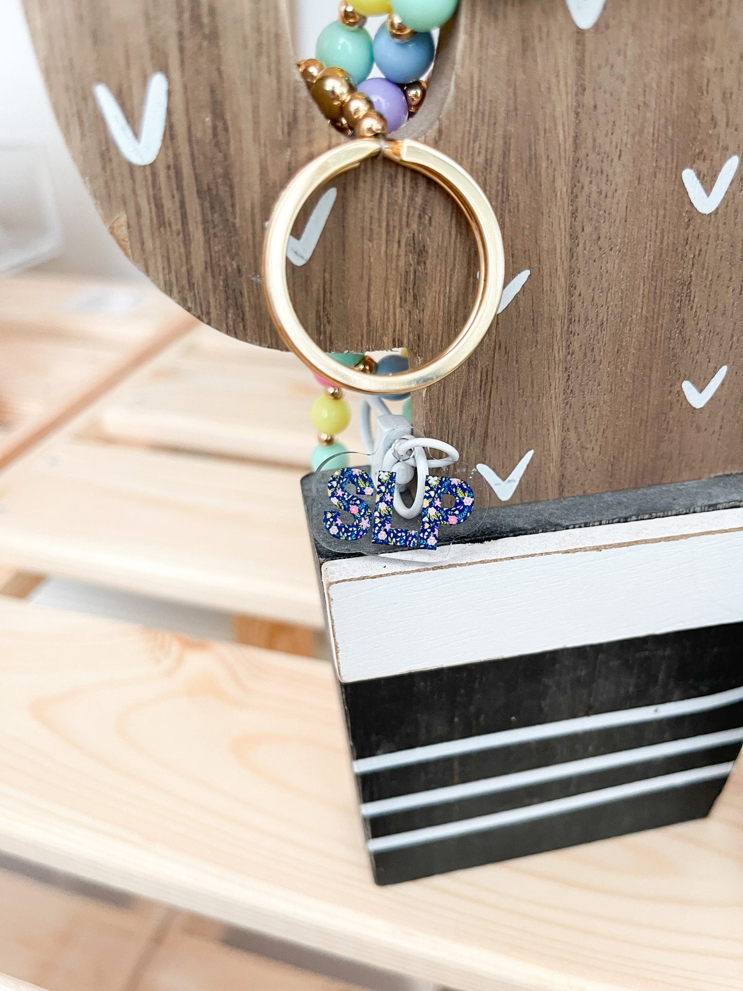 Floral SLP Badge Charm