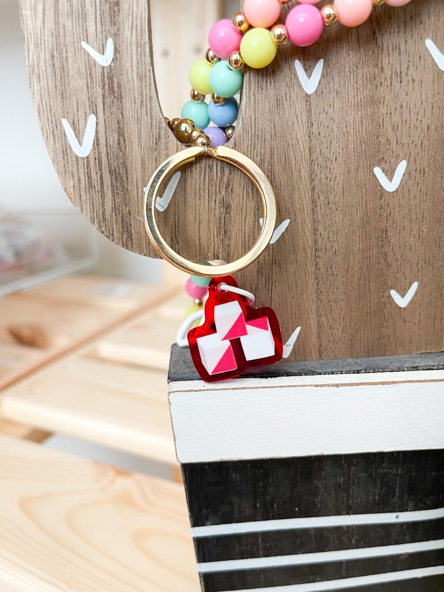 Psych Blocks Badge Charm