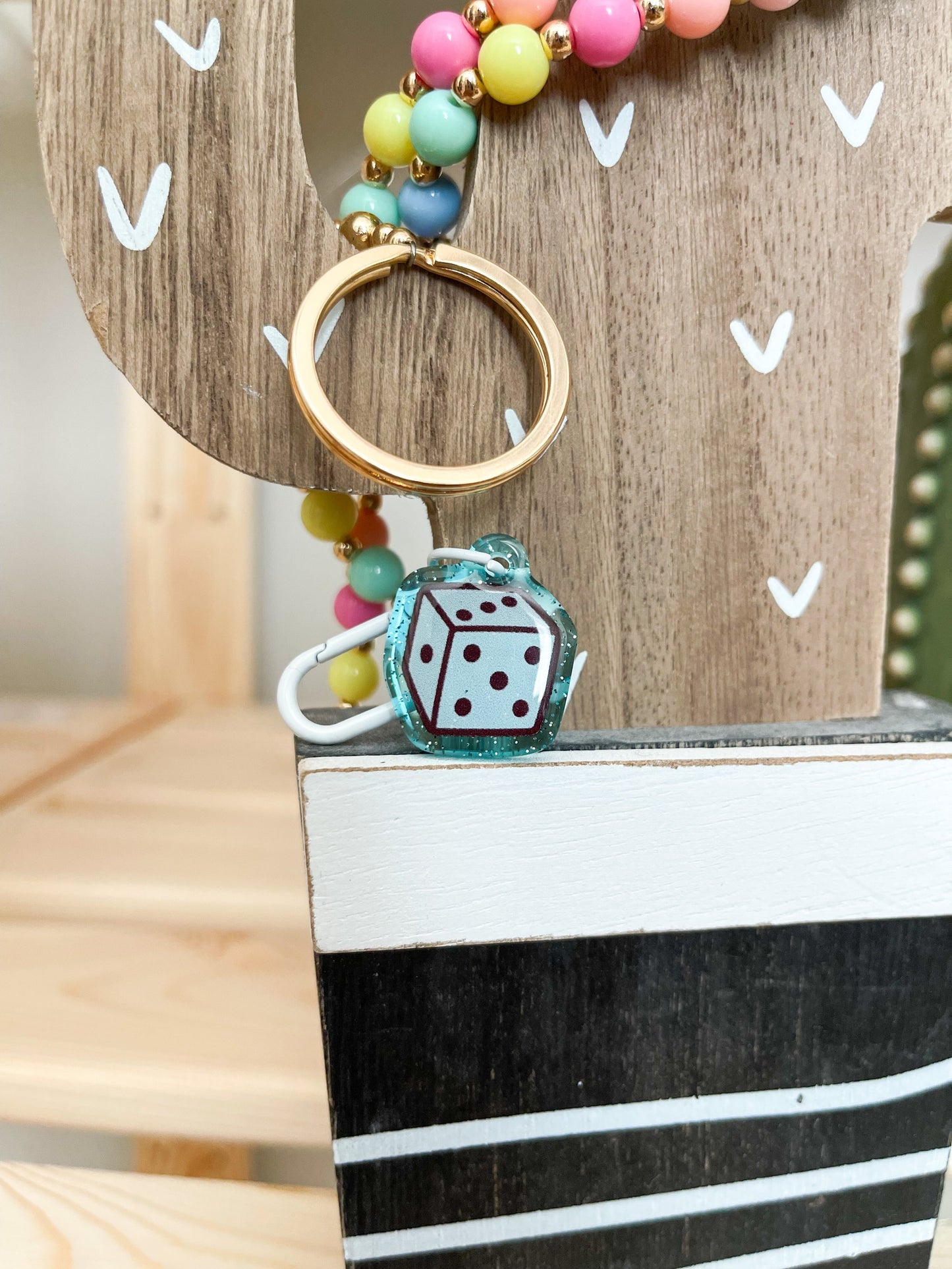 Glitter Die Badge Charm