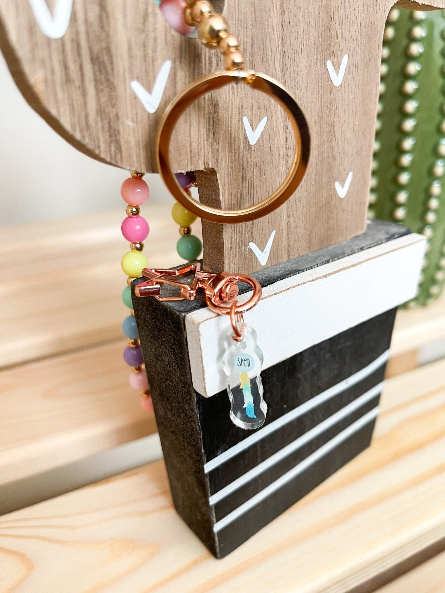 SpEd Tassel Balloon Badge Charm