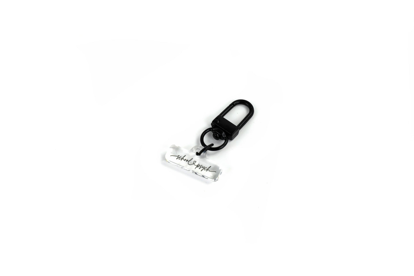 School Psych Love Script Badge Charm