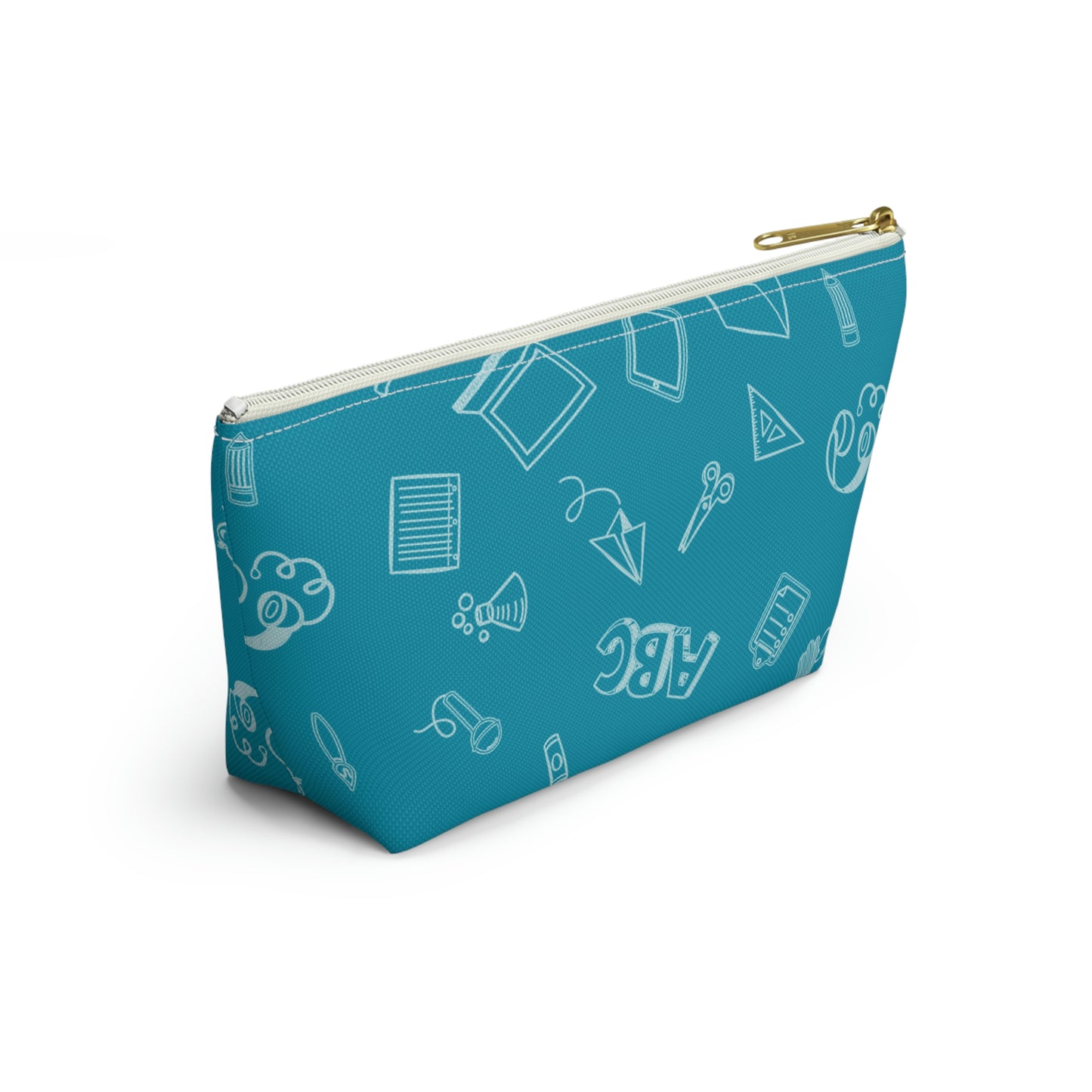Customizable Elementary Doodles Pencil Pouch w T-bottom