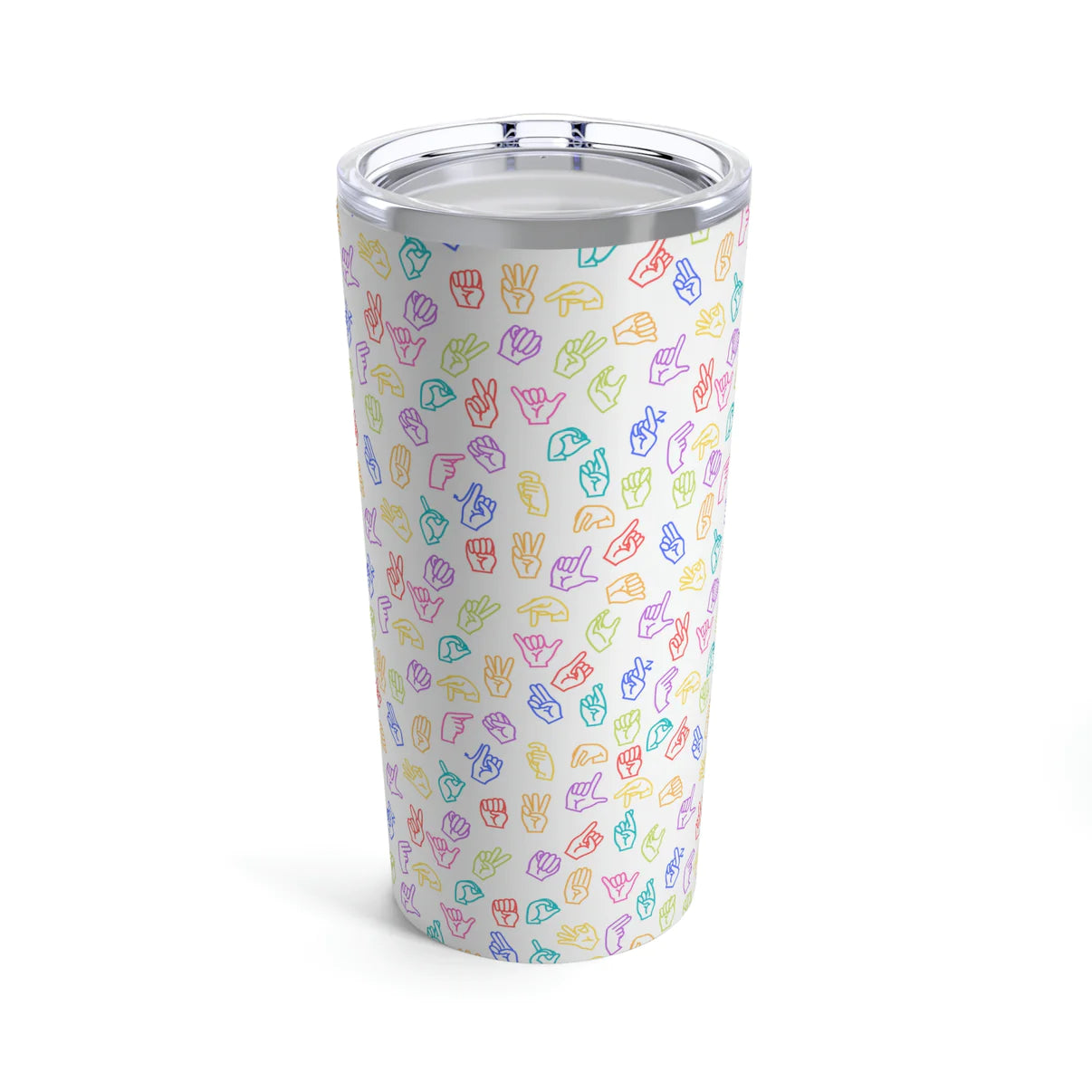 ASL Rainbow Tumbler 20oz