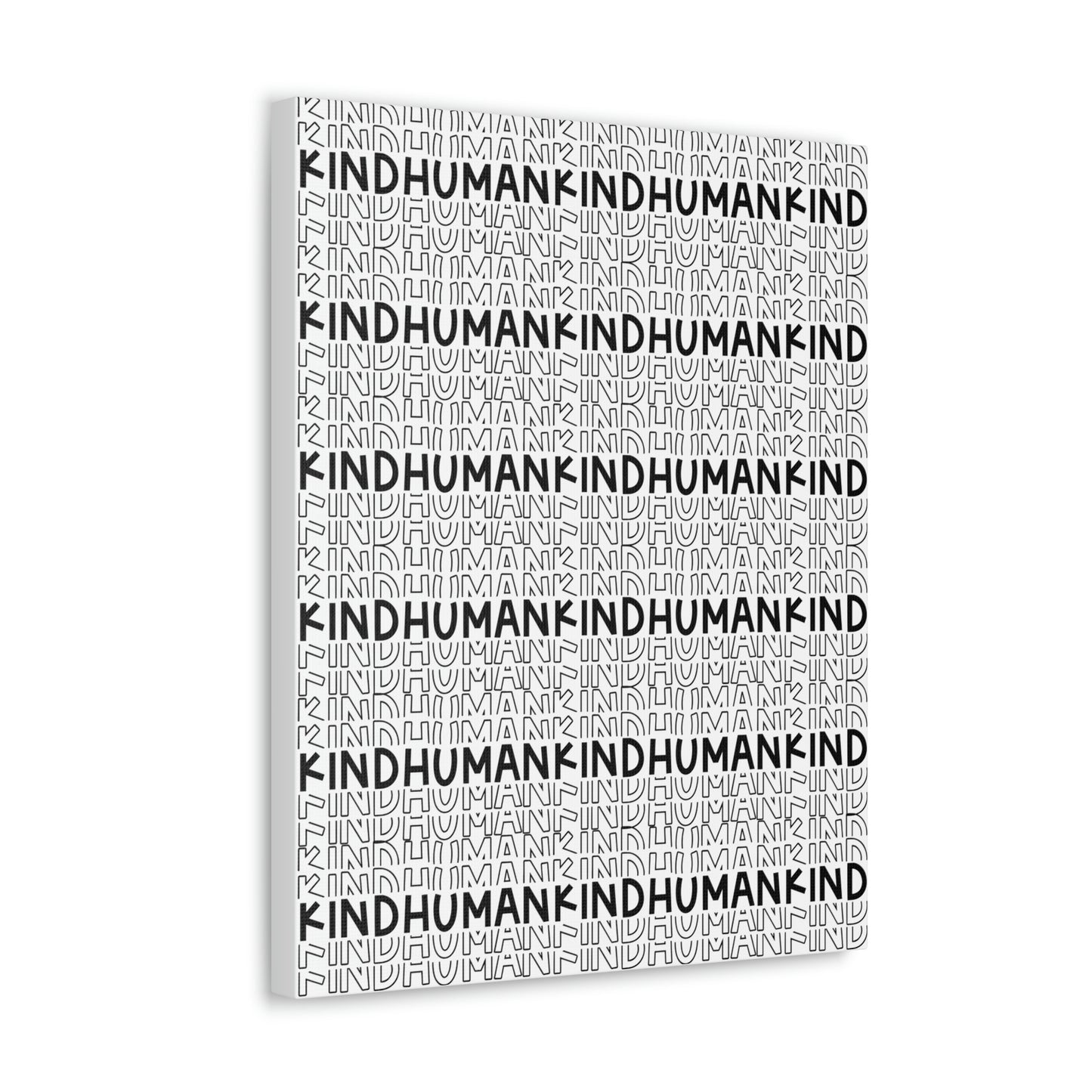 Kind Human Canvas Print (16 x 20 in)