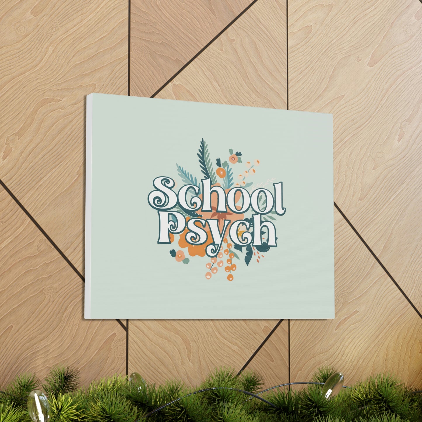 Floral School Psych Canvas Print (20 x 16 in)