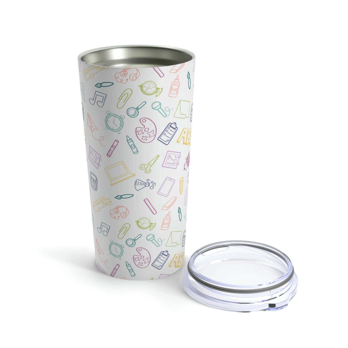 Elementary Doodles Rainbow Tumbler 20 oz