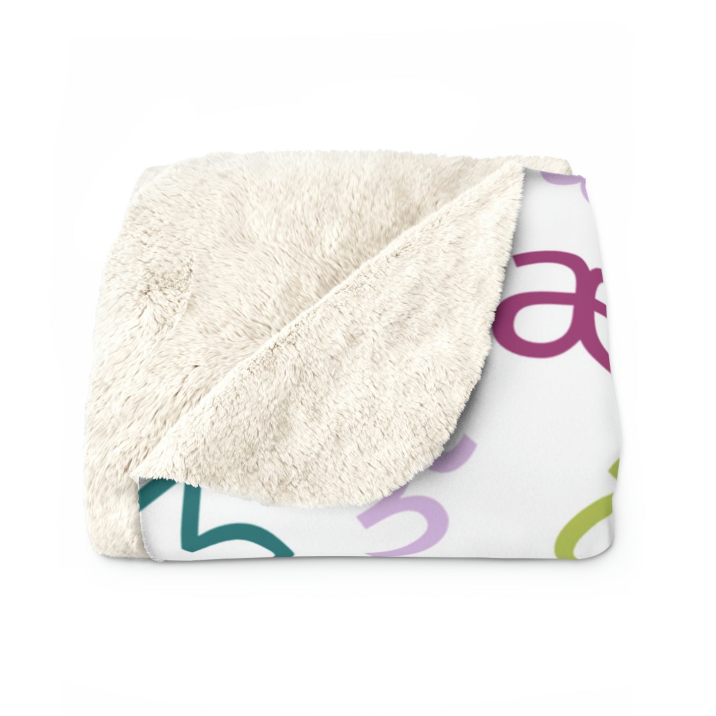 Muted Rainbow IPA Sherpa Blanket