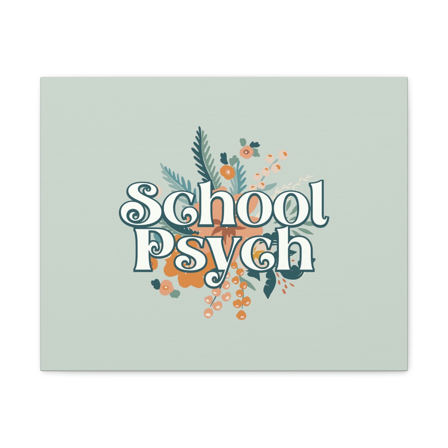 Floral School Psych Canvas Print (20 x 16 in)