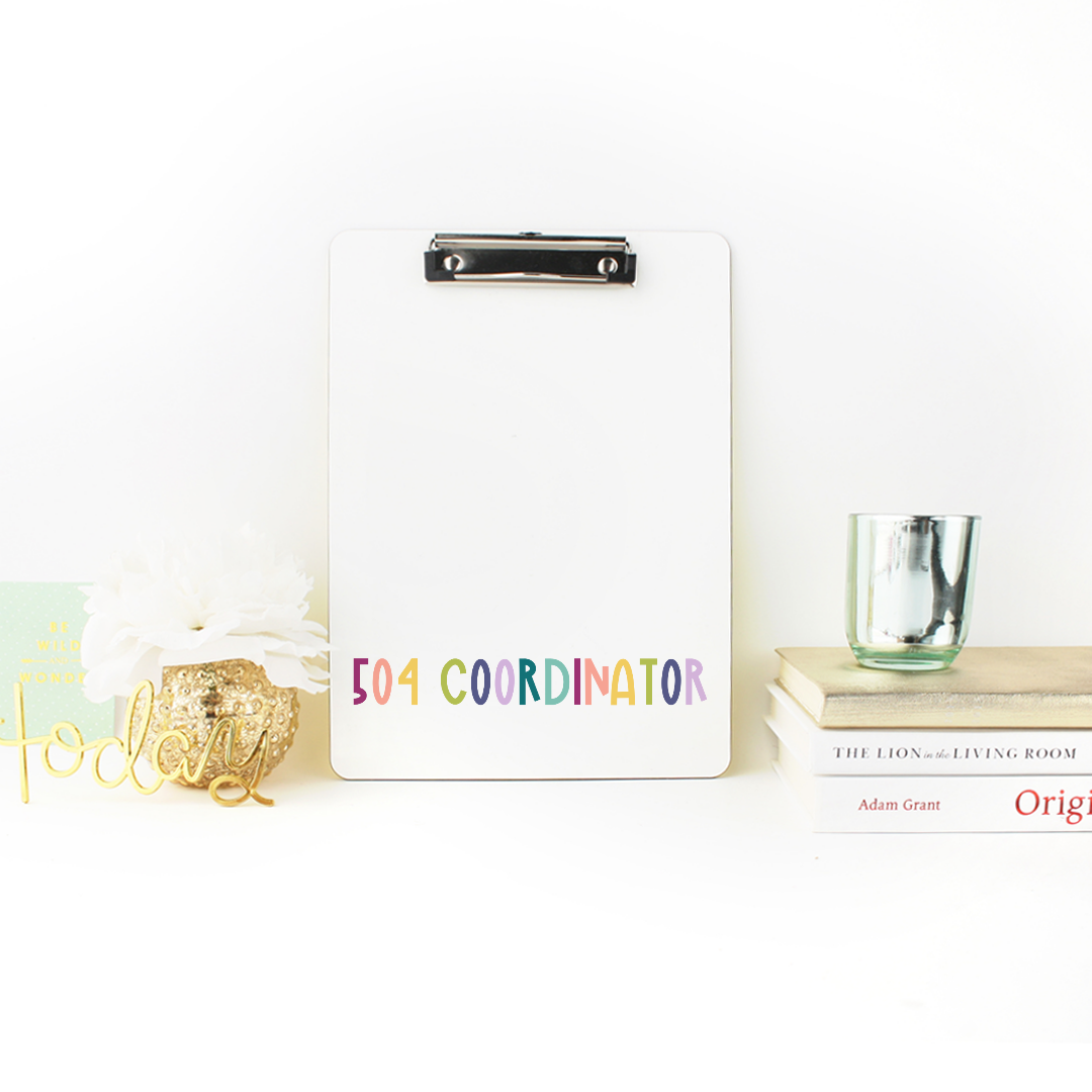 Custom Professional Title Clipboard