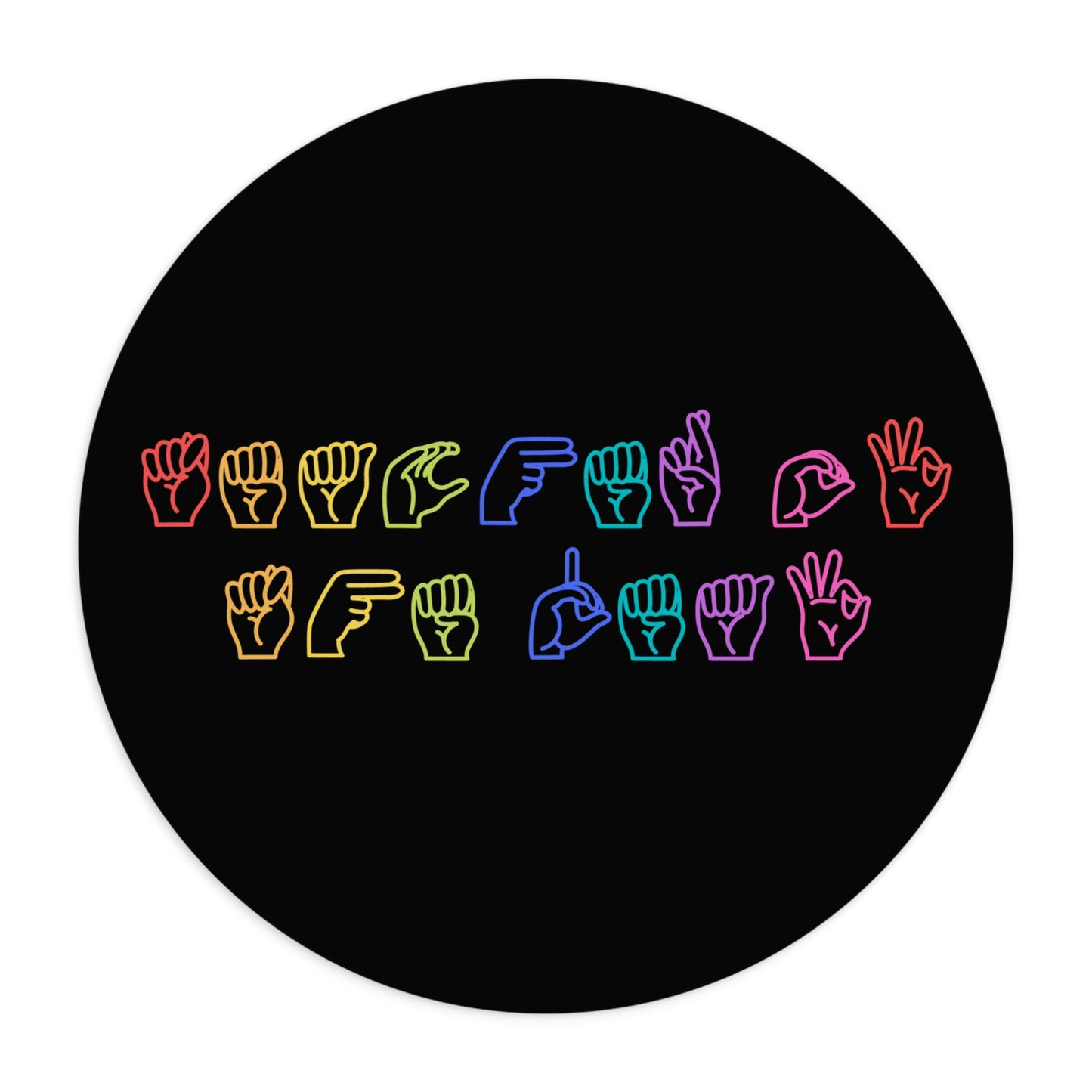 Teacher of the Deaf ASL Mousepad