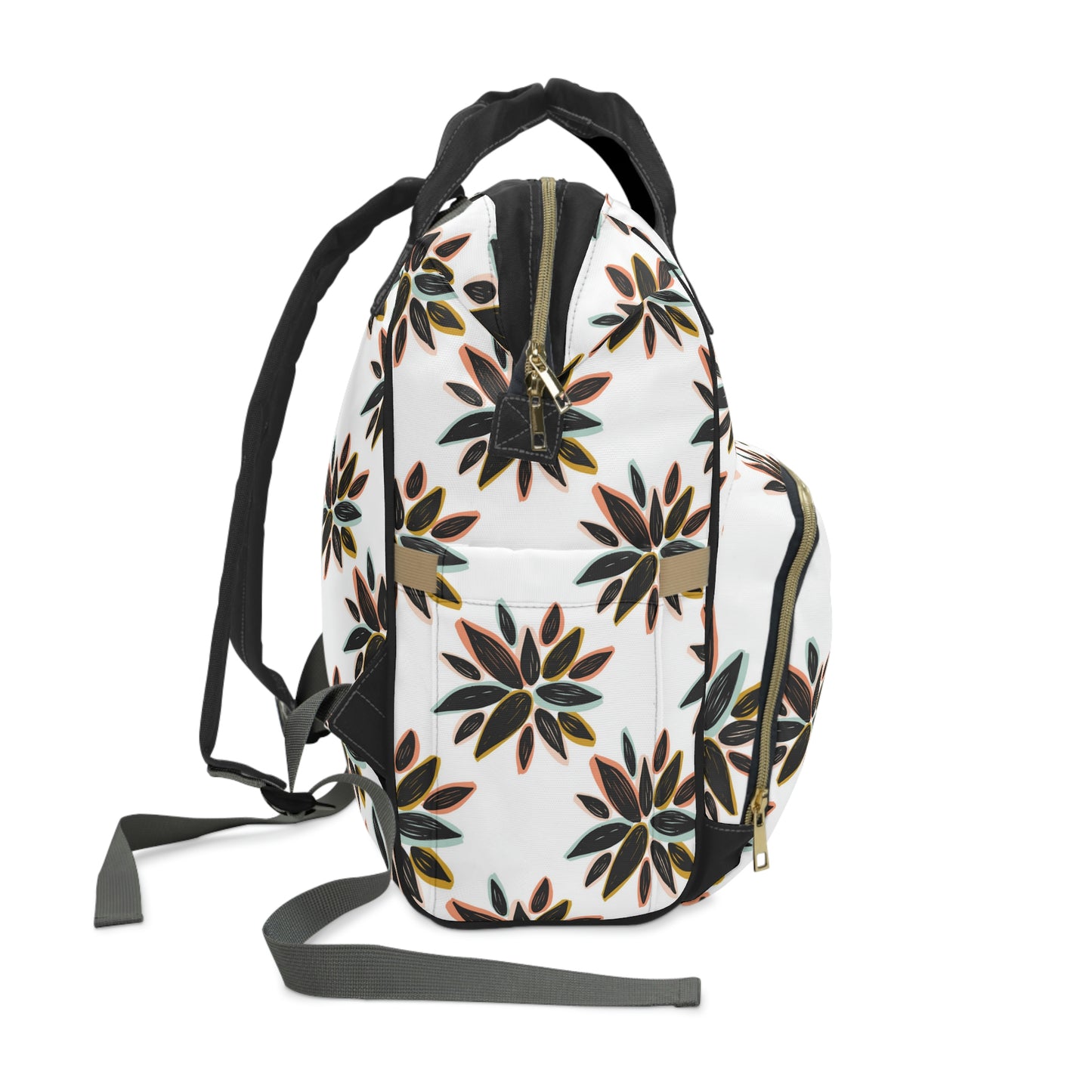 B + W Floral Backpack