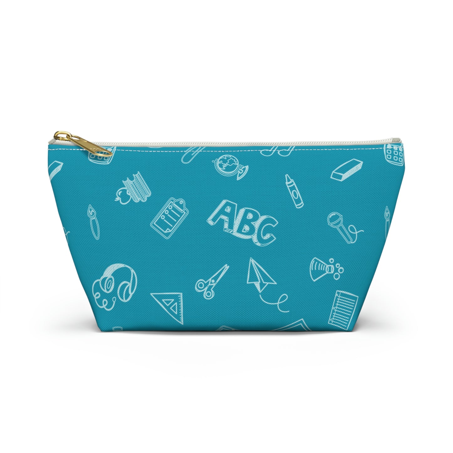 Customizable Elementary Doodles Pencil Pouch w T-bottom