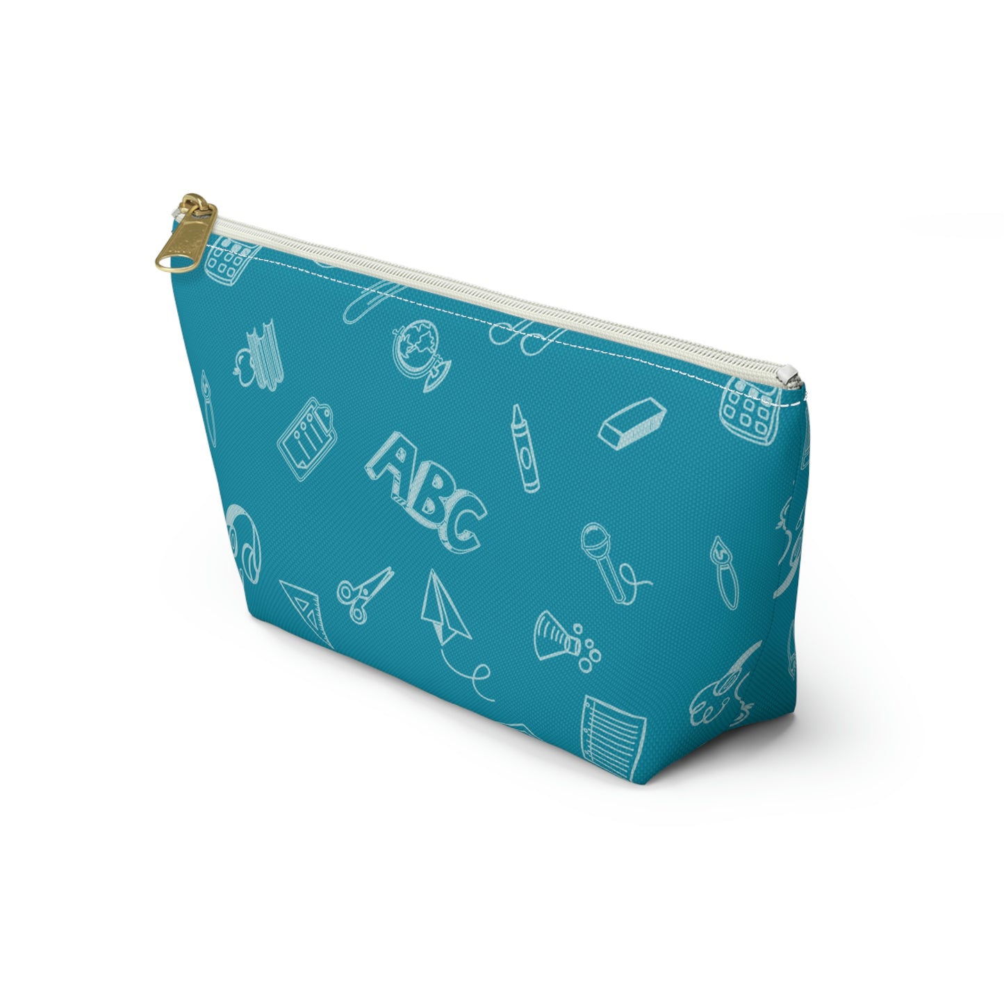 Customizable Elementary Doodles Pencil Pouch w T-bottom