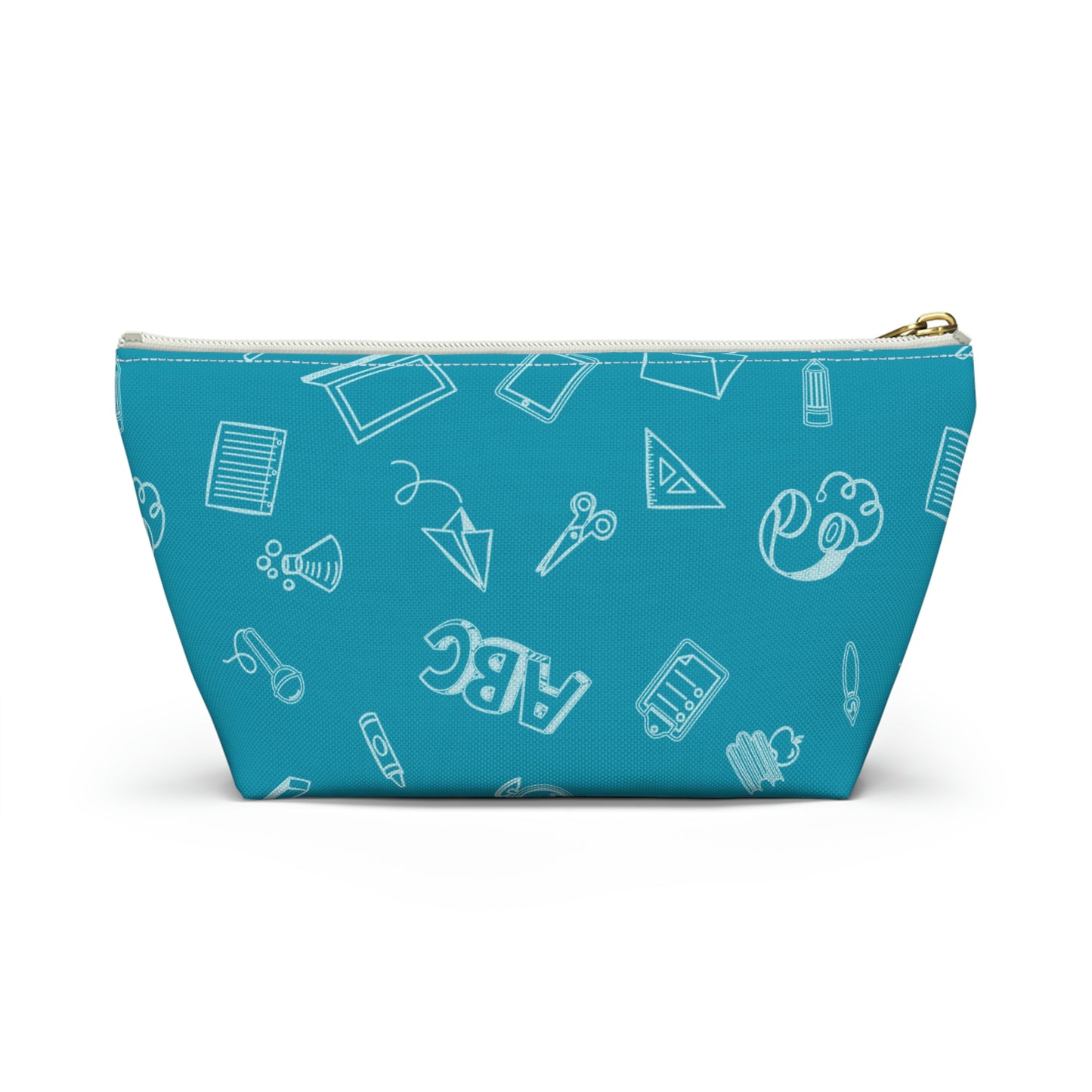 Customizable Elementary Doodles Pencil Pouch w T-bottom