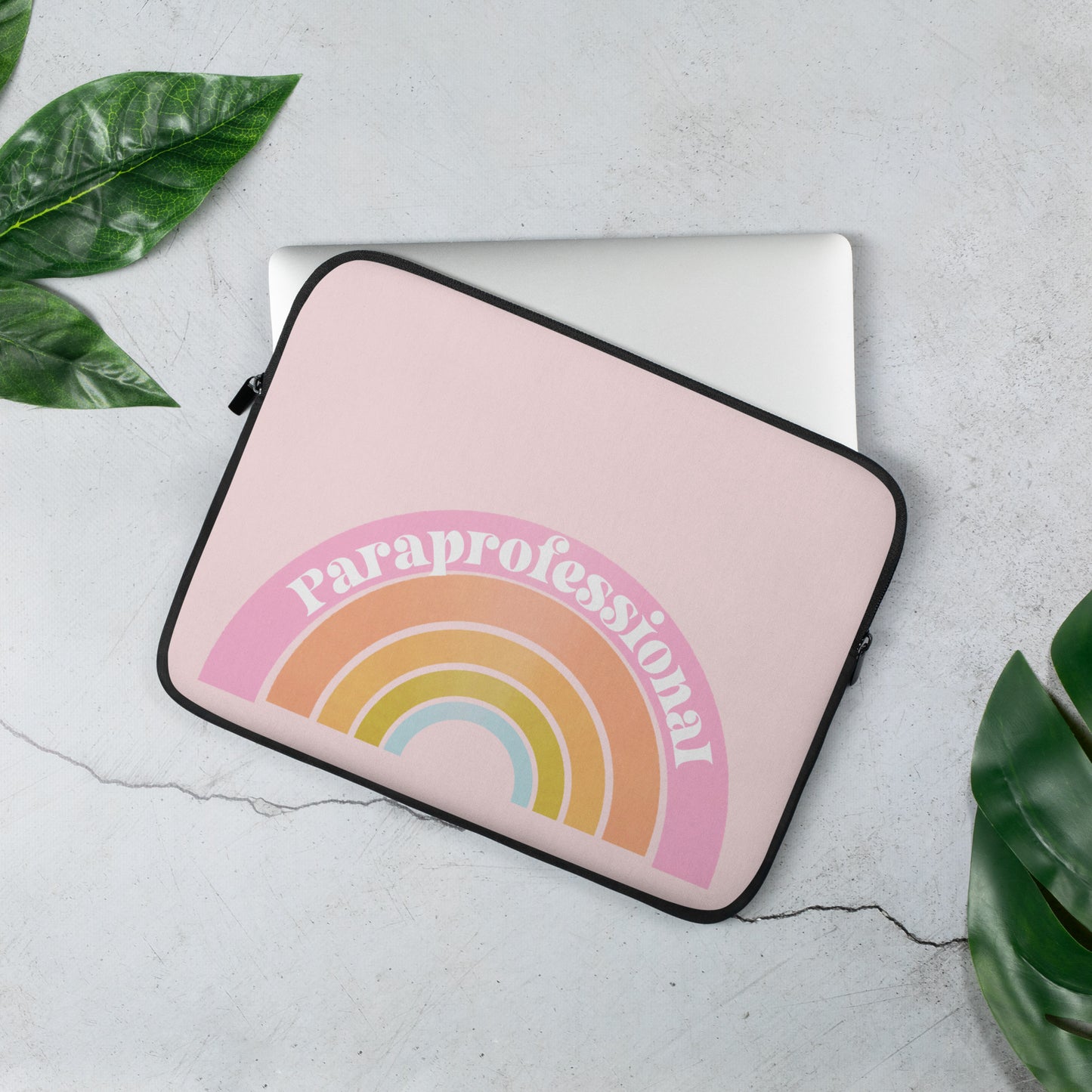 Bright Rainbow Paraprofessional Laptop Sleeve