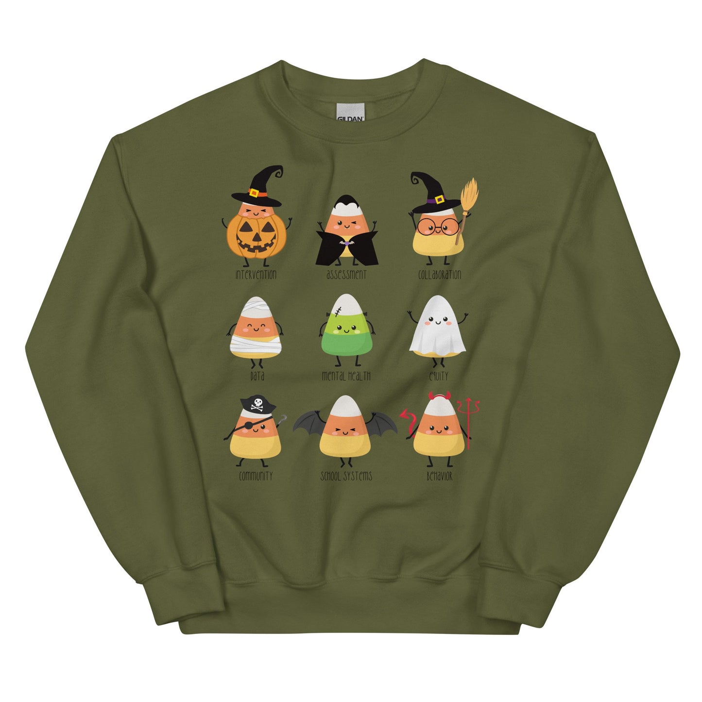 School Psychologist Candy Corn Scope of Practice Pullover