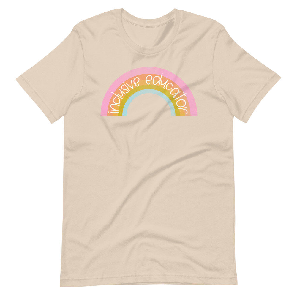 Inclusive Educator Rainbow Tee