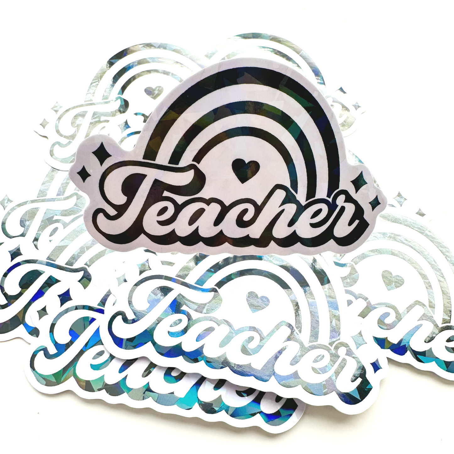 Teacher Rainbow Sticker