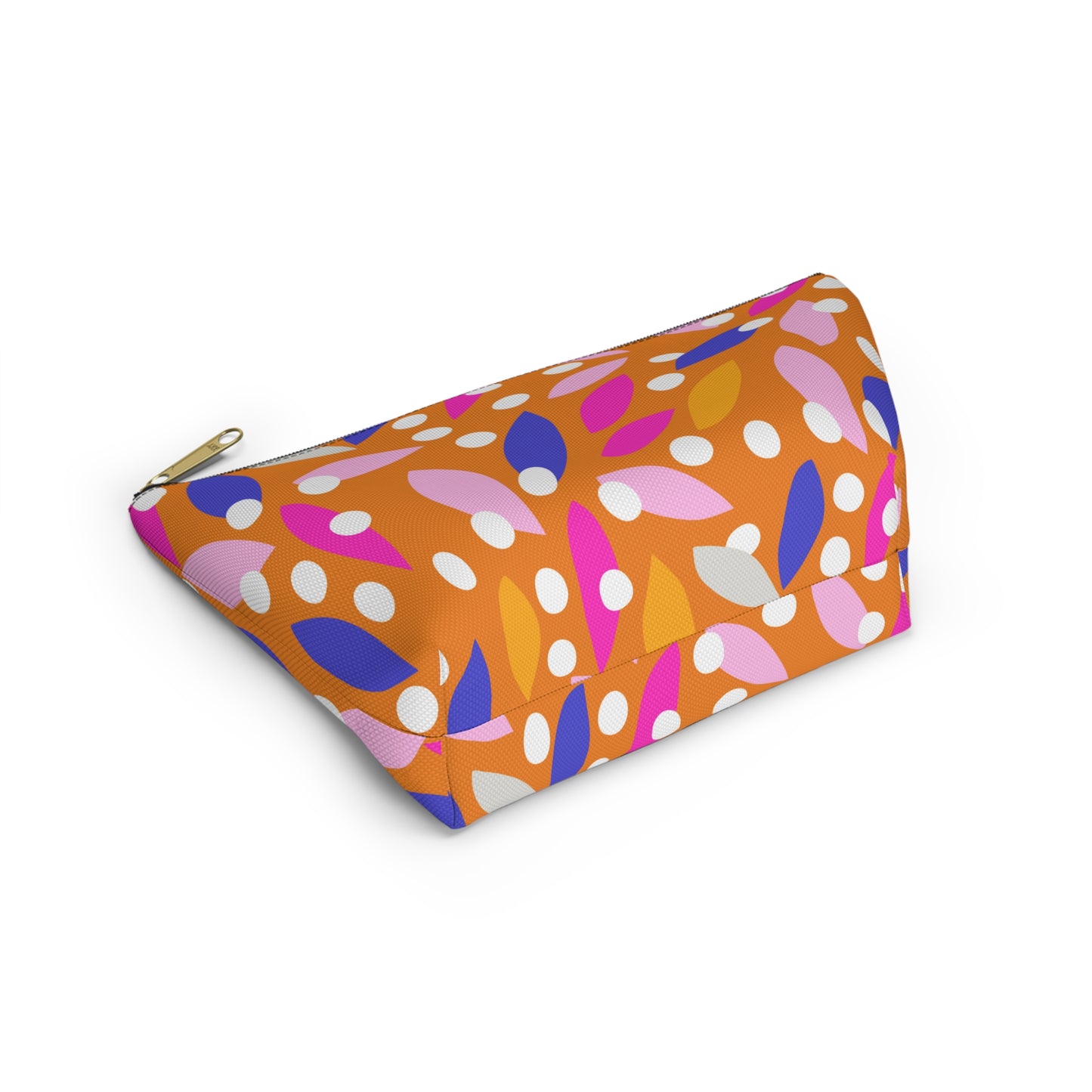 Abstract Floral Pencil Pouch w T-bottom