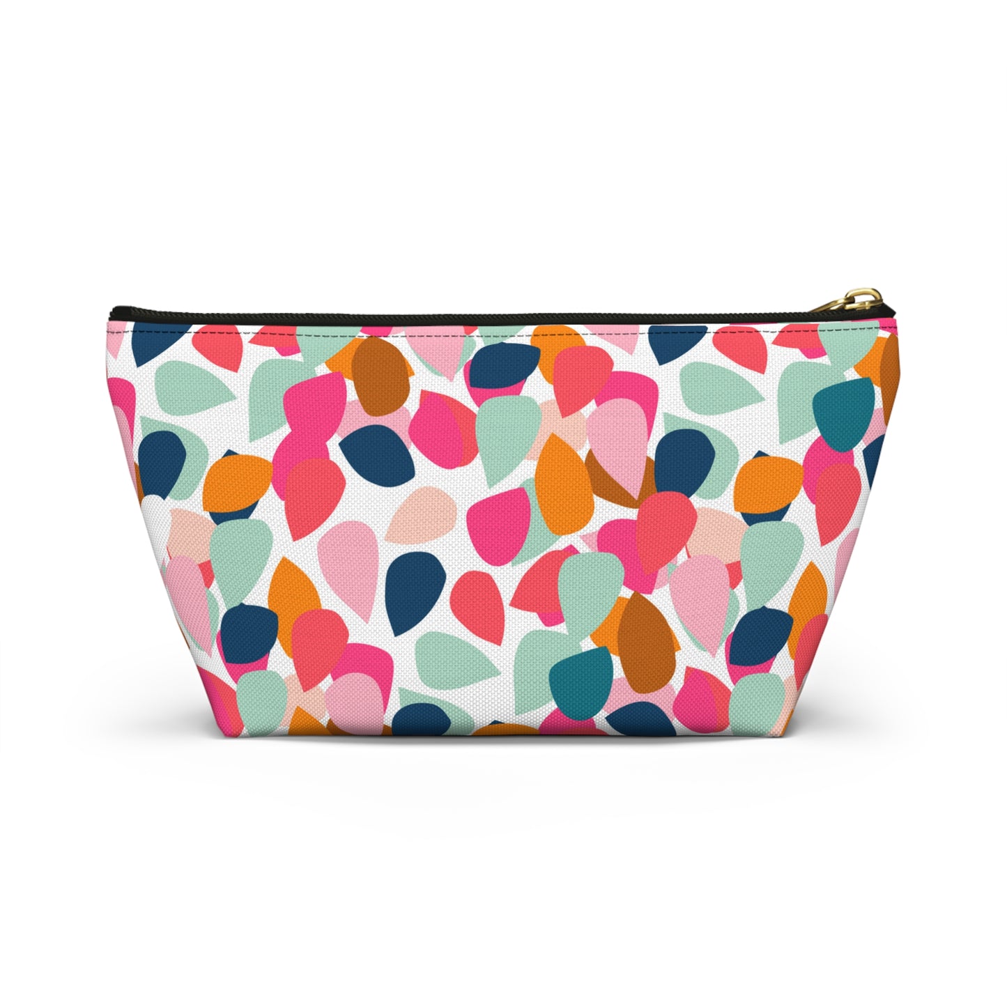 Abstract Pencil Pouch w T-bottom