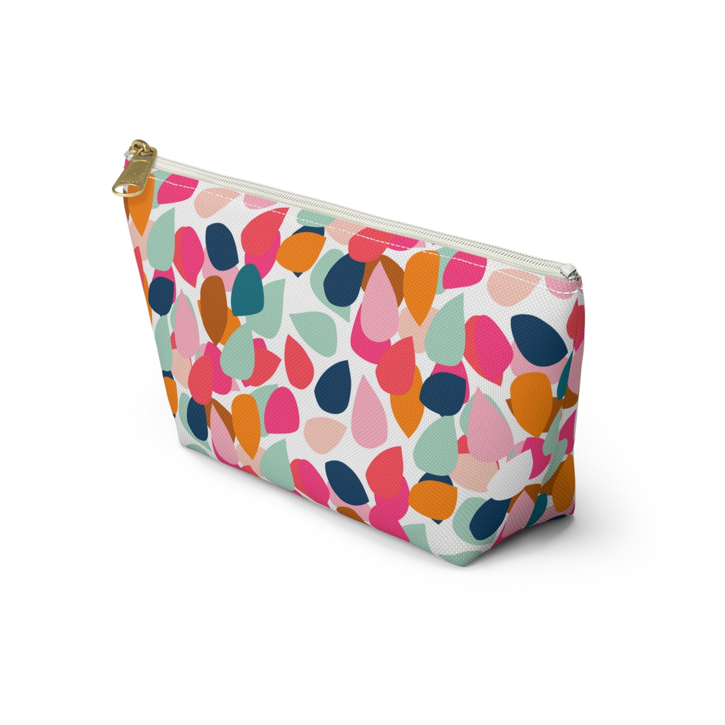 Abstract Pencil Pouch w T-bottom