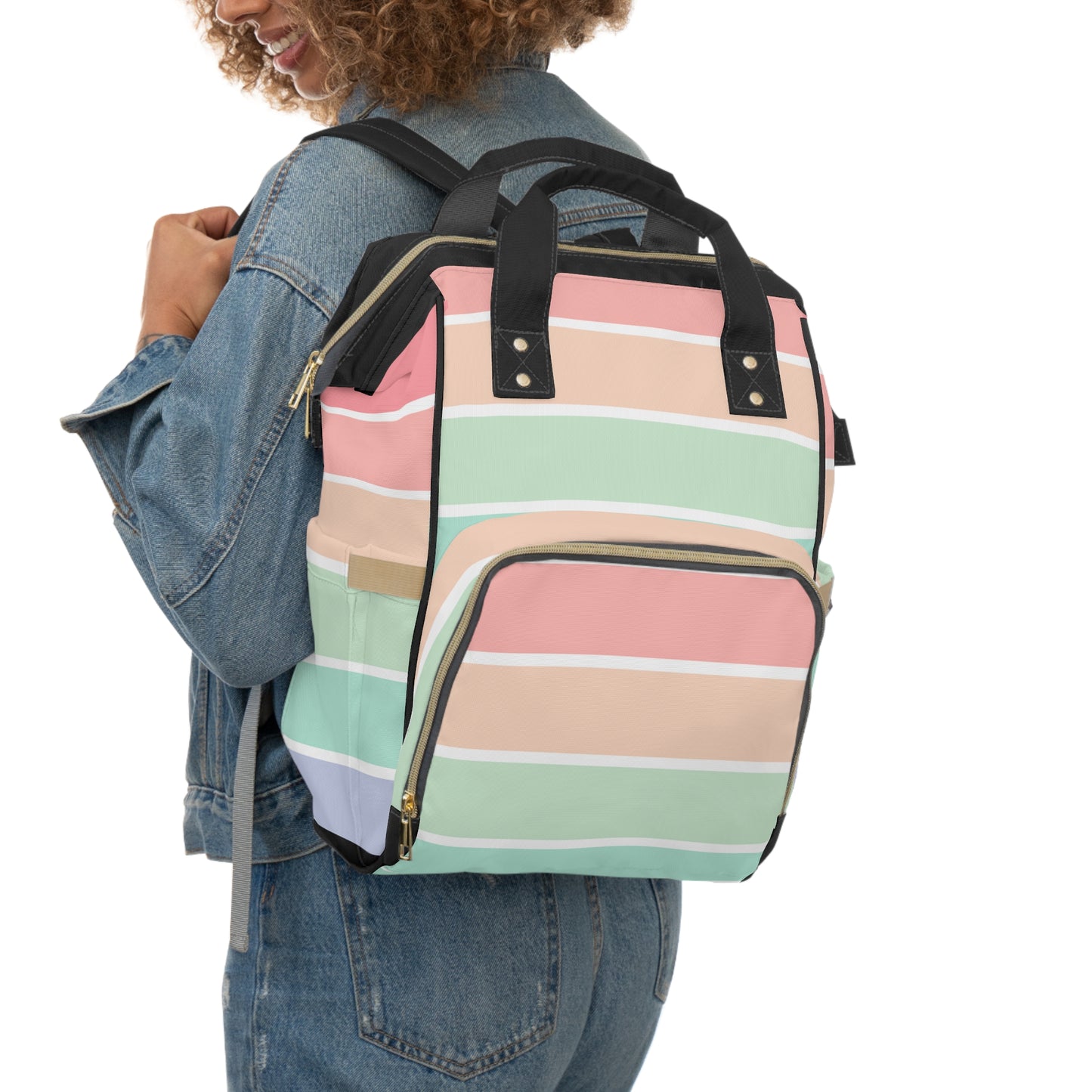 Pastel Stripes Backpack
