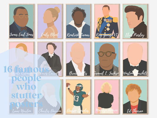 Famous People Who Stutter Posters
