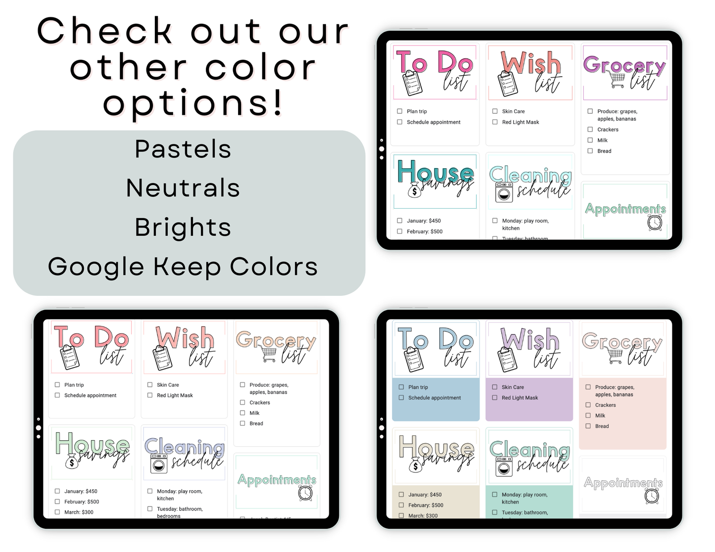 350+ Google Keep Headers for Parents | Neutral Colors