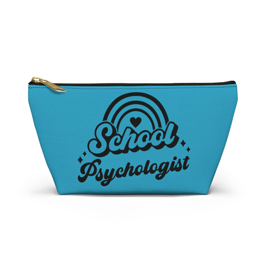 Customizable School Psychologist Pencil Pouch w T-bottom