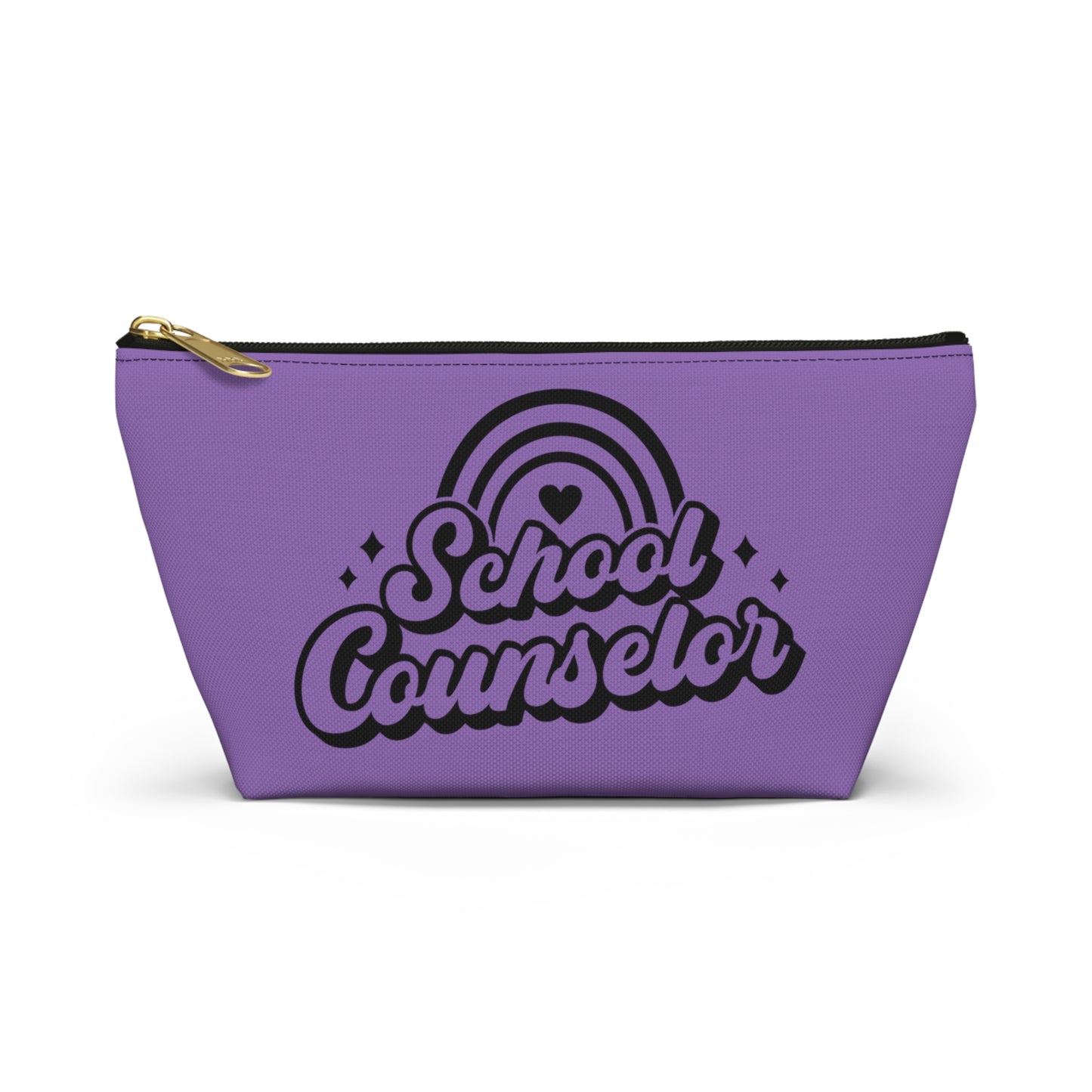 Customizable School Counselor Pencil Pouch w T-bottom