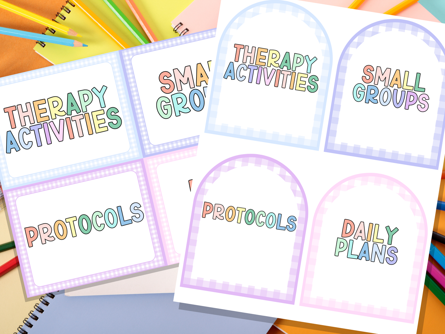 File Folder Tabs + Labels