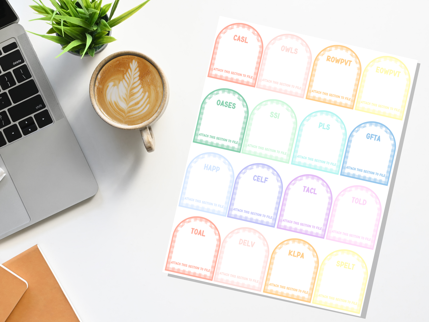 File Folder Tabs + Labels