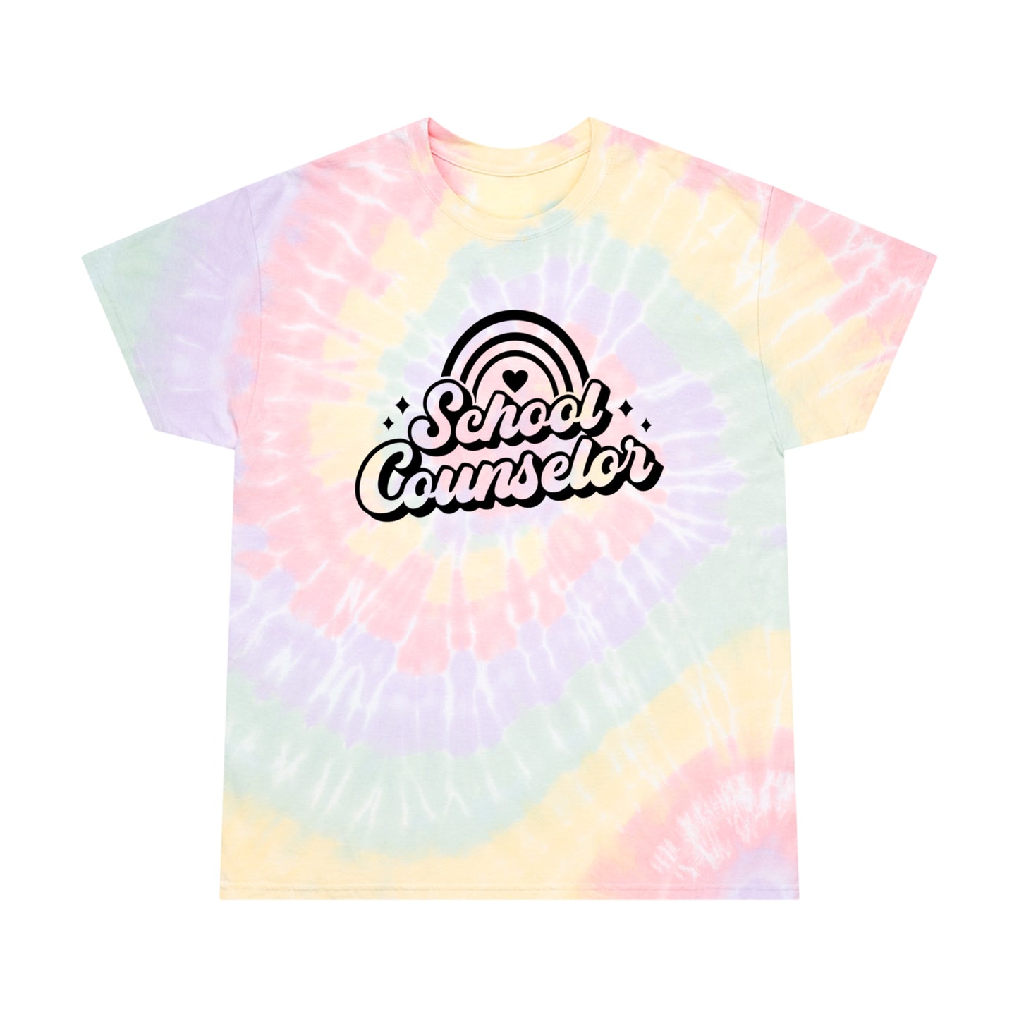 Tie Dye School Counselor Rainbow Tee