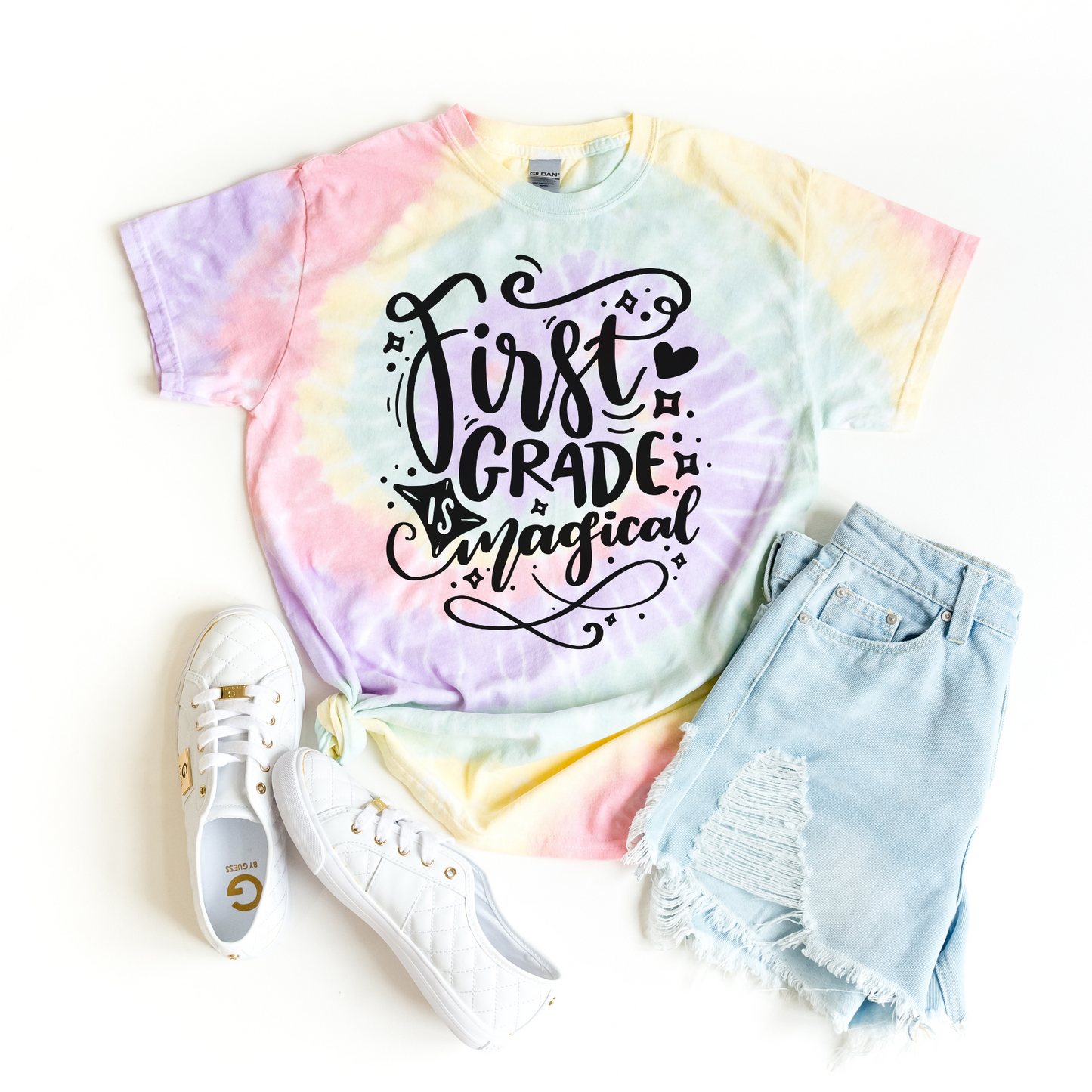 Tie Dye First Grade is Magical Tee