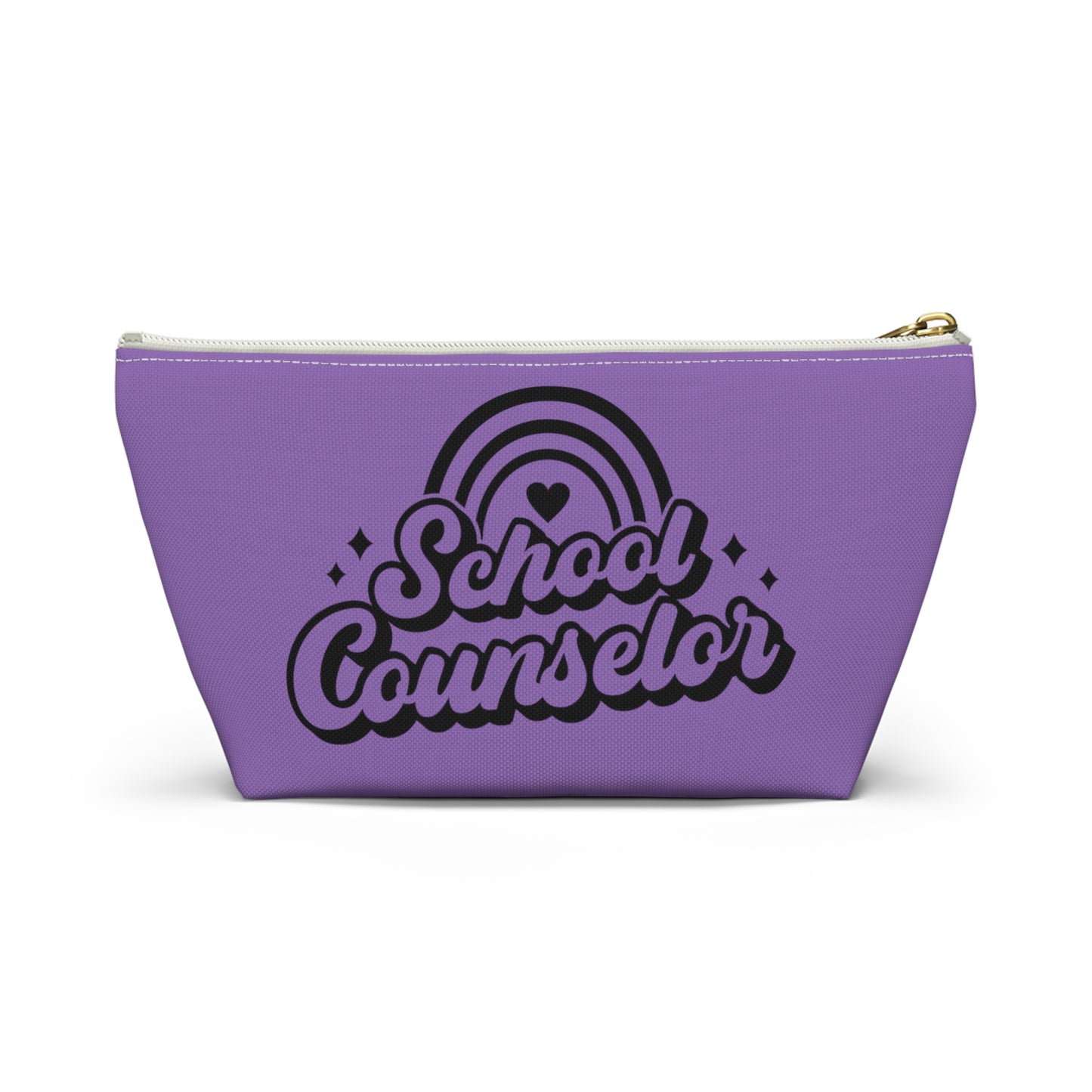 Customizable School Counselor Pencil Pouch w T-bottom