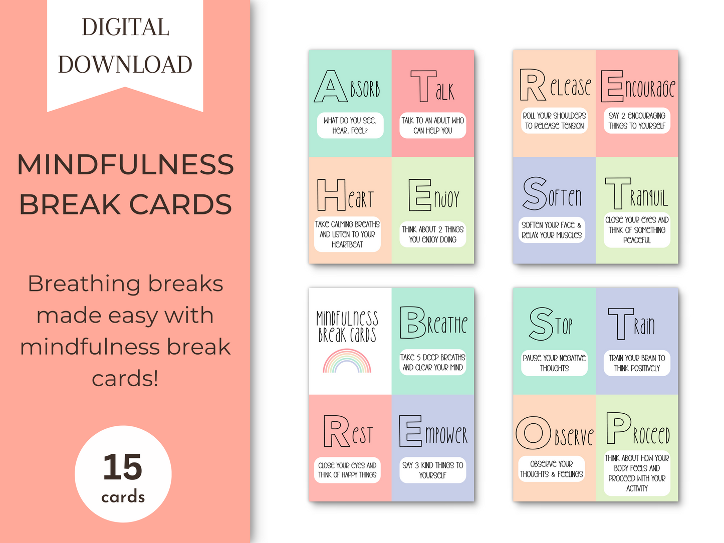 Mindfulness Break Cards