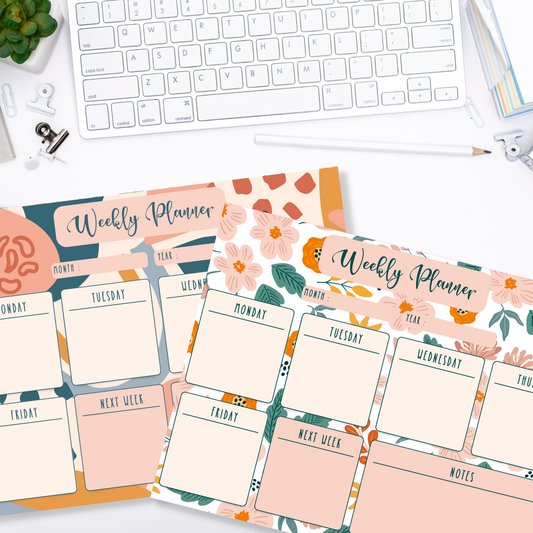 Weekly Planner Notepads (8.5 x 11)