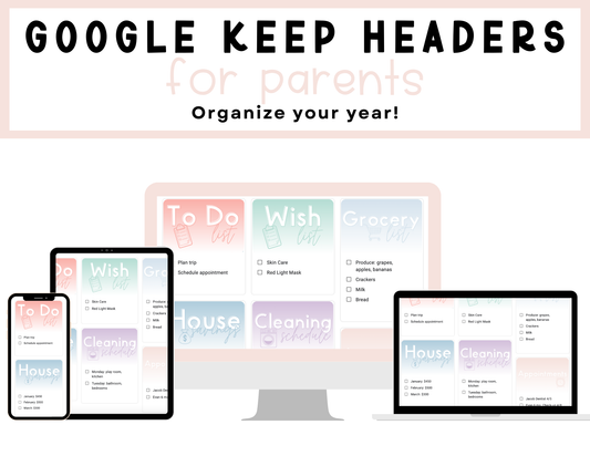 650+ Google Keep Headers for Parents | Ombre Google Keep Colors