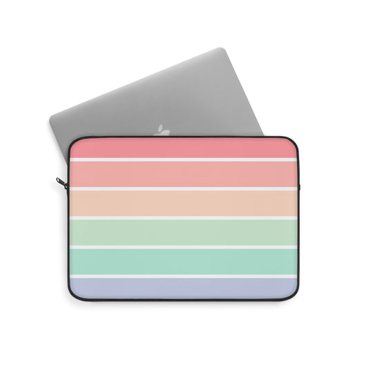 Pastel Stripe Laptop Sleeve