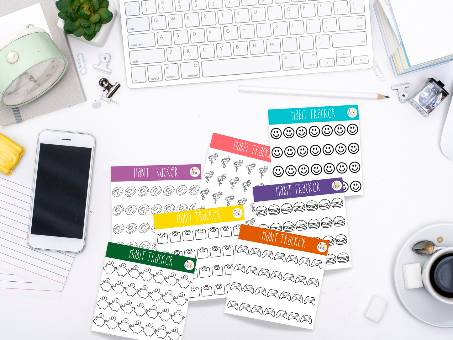 Habit Tracker Sticky Notes