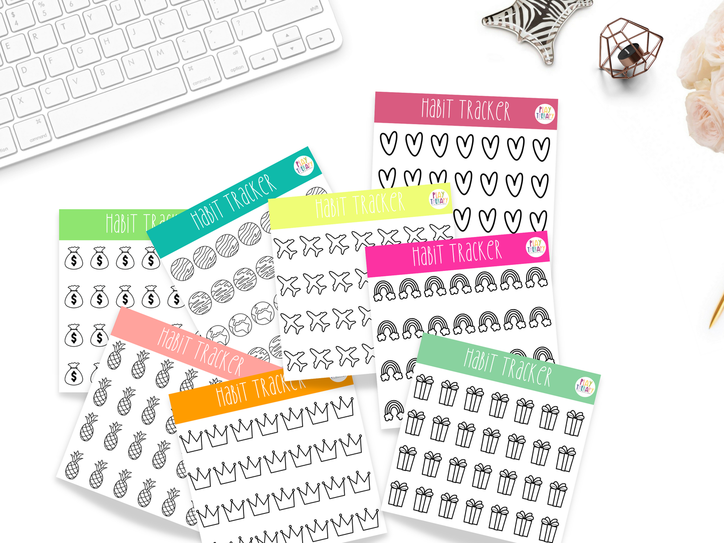 Habit Tracker Sticky Notes