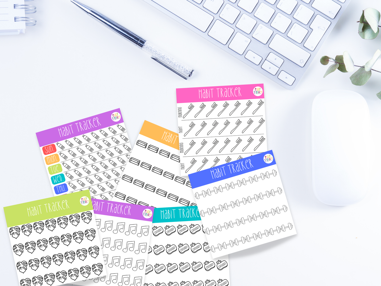 Habit Tracker Sticky Notes