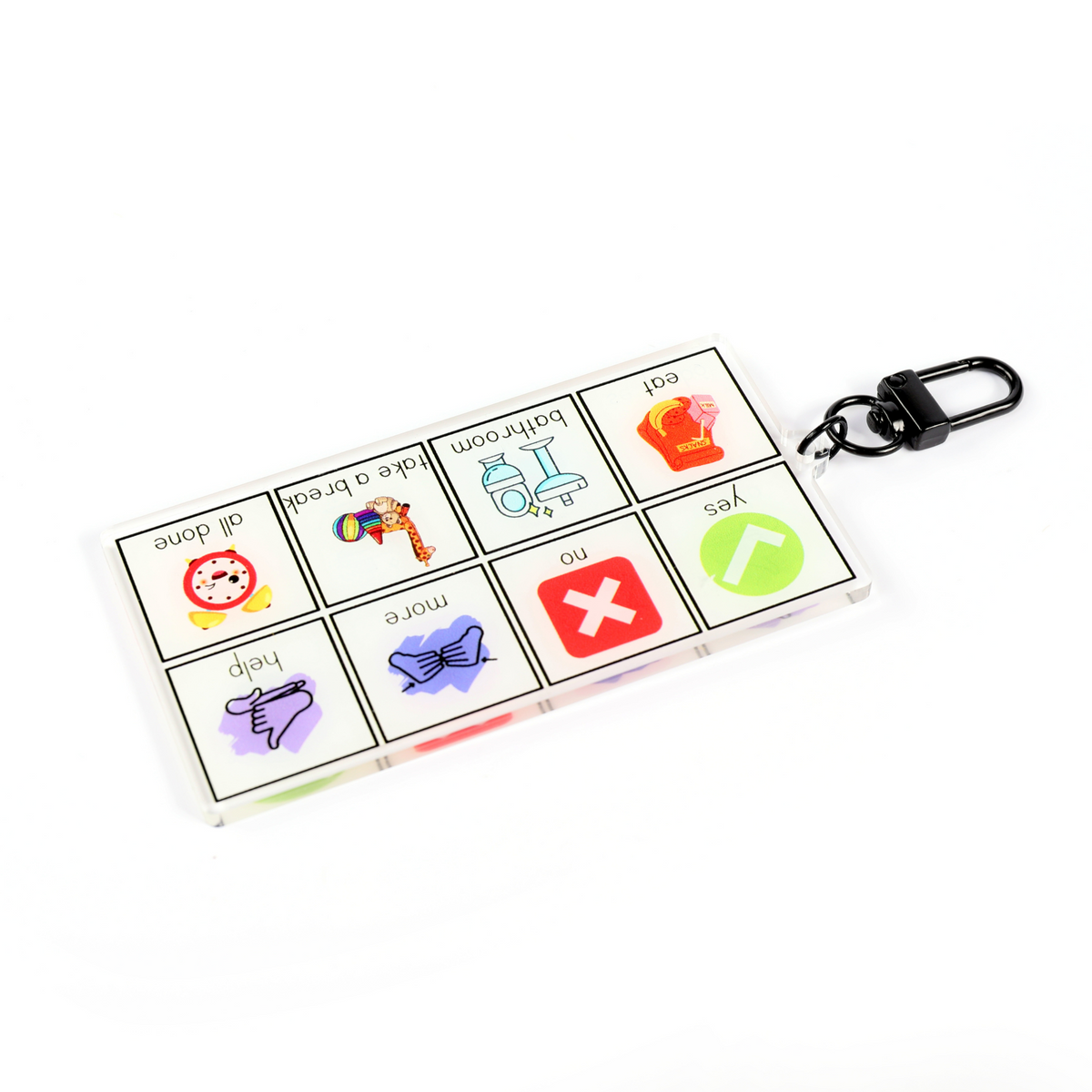 Keychain Aac Mini AAC Board Keychain – Play Therapy Creative