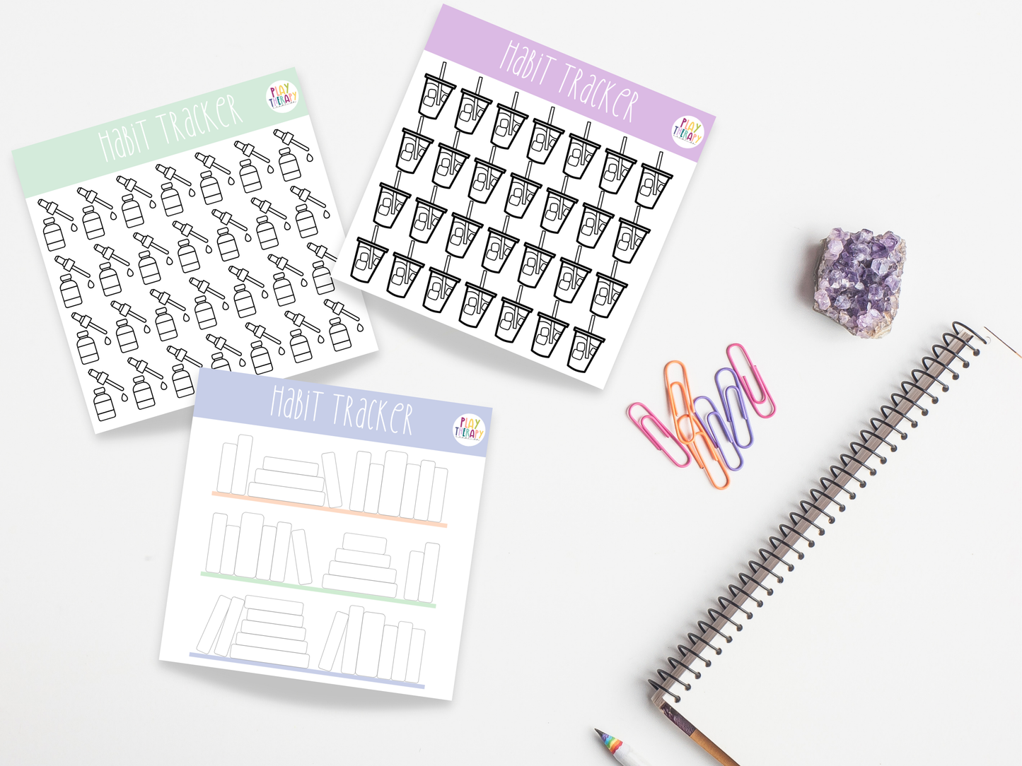 Habit Tracker Sticky Notes