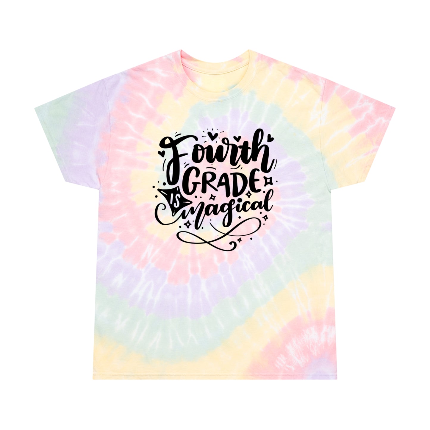 Tie Dye Fourth Grade is Magical Tee