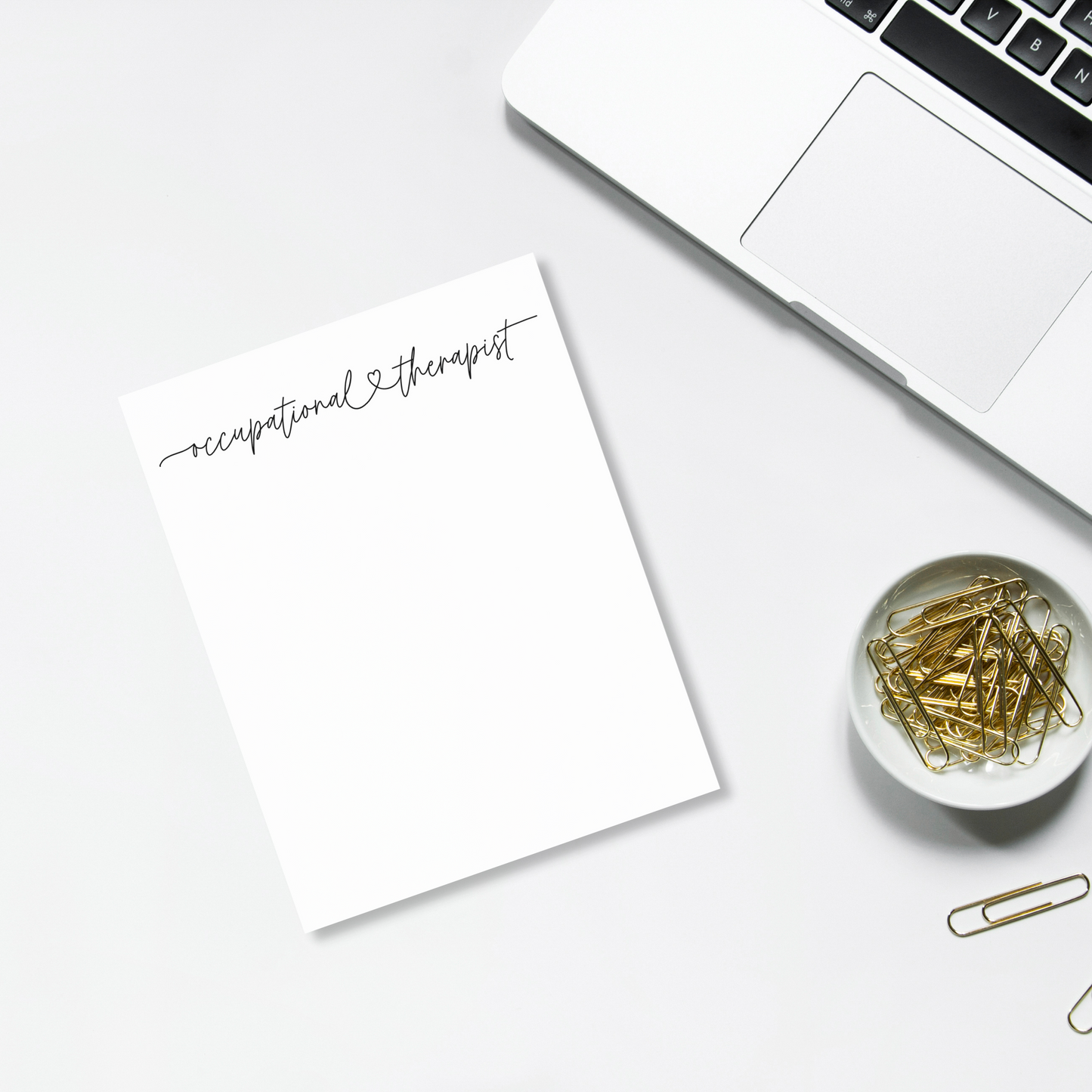 Occupational Therapist Love Script Notepad – Play Therapy Creative