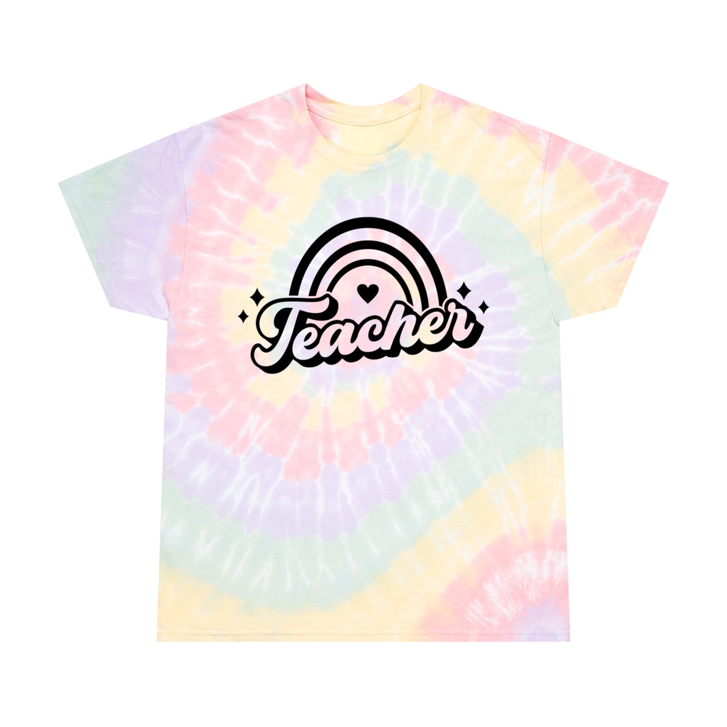 Tie Dye Teacher Rainbow Tee